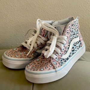 Leopard print toddler girl Vans